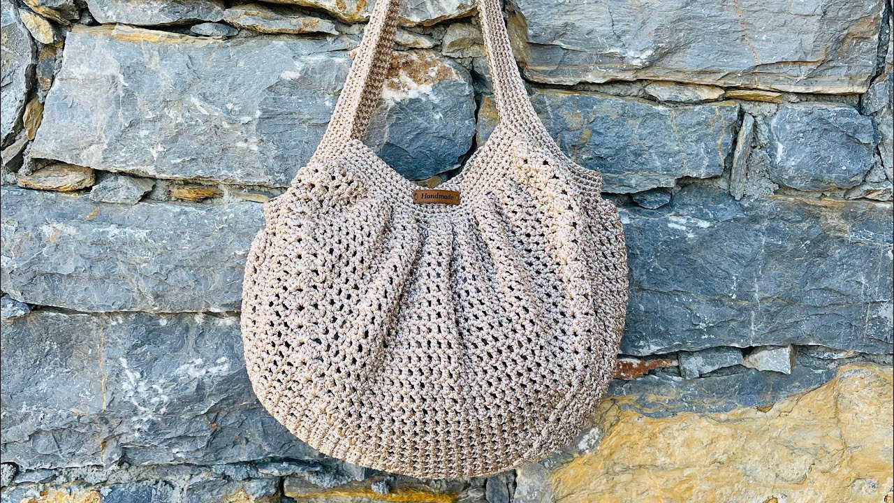 Çok kolay file çanta yapımı, very useful mesh bag knitting, making a very easy mesh bag.