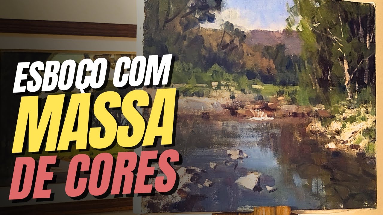 Como esboçar com massas de cores