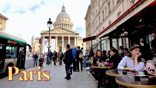 Paris, France   Paris 2024 walking tour in Quartier Latin | Partis 4K HDR | Paris printemps 2024
