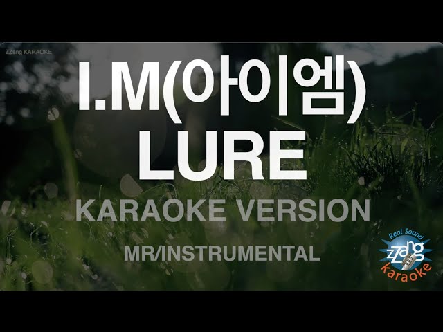 [짱가라오케/노래방] I.M(아이엠)-LURE (MR/Instrumental) [ZZang KARAOKE] class=