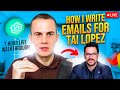 Watch me write email copy for tai lopez live for 1 hour advanced email copywriting walkthrough