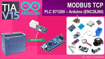 Comunicación Modbus TCP, Arduino - PLC Siemens 1200 (módulo ENC 28J60)