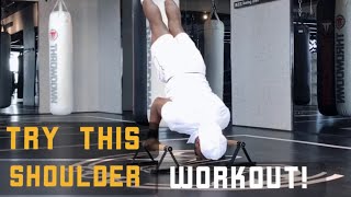 Best shoulder workout with paralettes