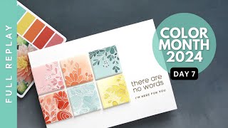 🔴 LIVE REPLAY - Color Month 2024 - Day 7 - Monochromatic Color Squares!