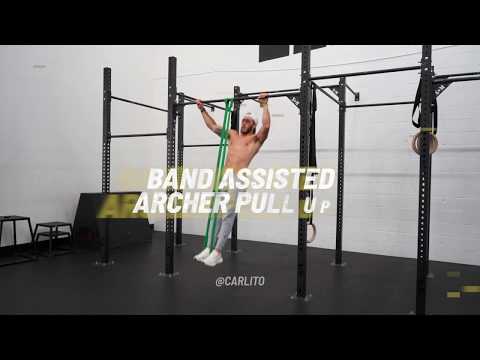 BAND ASSISTED ARCHER PULL UPS - HRDR Exercise Video Library