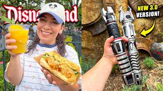 ✨ (YUM!) Trying NEW 2026 Food At Disneyland! | Building Lightsabers, New Merch, Updates + MORE!