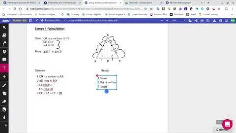 Using Addition and Subtraction Postulates Part 1