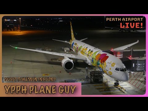 🔴🎥✈️ SCOOT POKEMON INBOUND! PERTH PLANE SPOTTING LIVE @ T1 W/ YPG