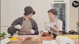 (Eng/Indo Sub) BTS Jungkook & Jimin VLive | 2020.06.21 | Today, we're gimbap chefs