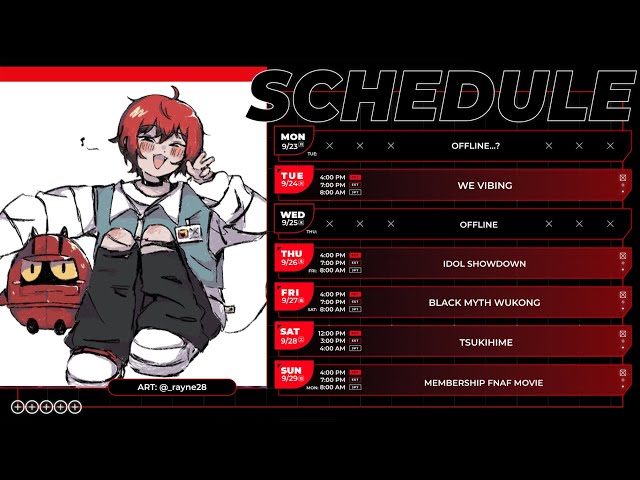 【SCHEDULE】APR 8 - 14のサムネイル