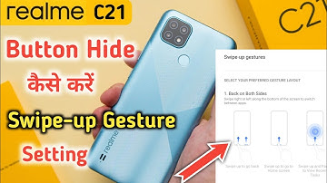 How to hide navigation buttons in Realme C21, Hide Navigation Button in realme 21