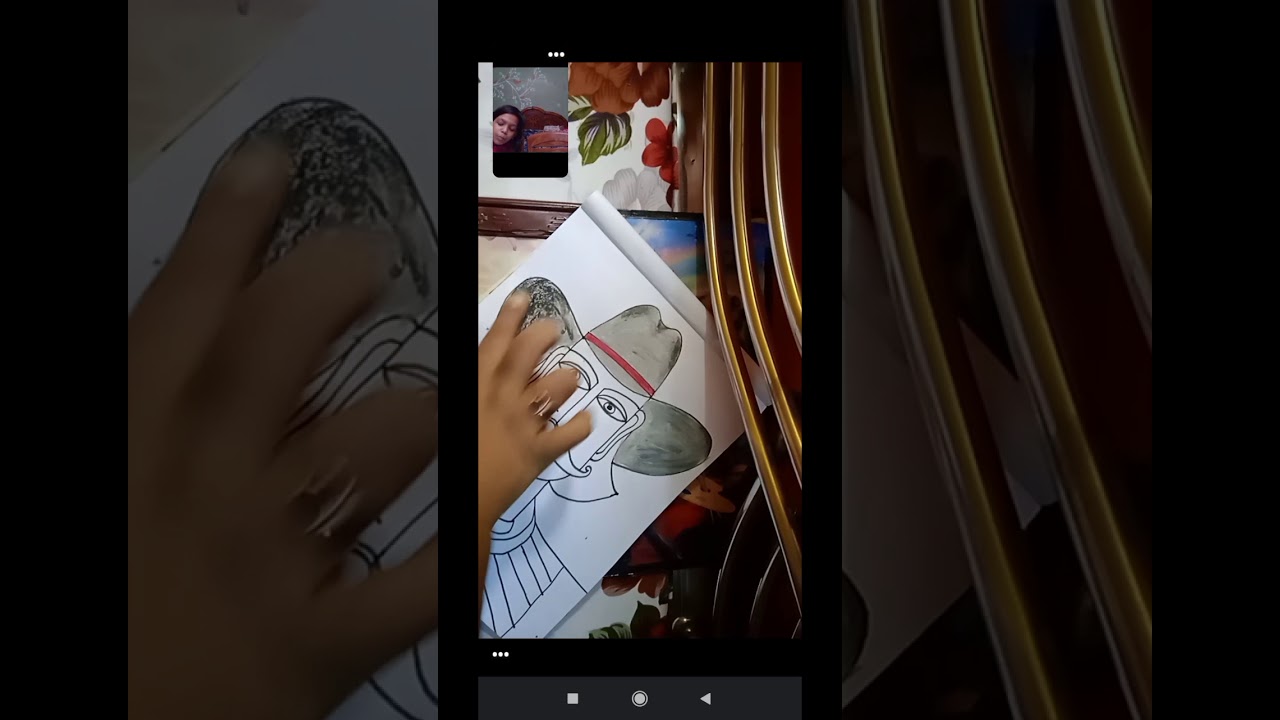 online drawing class through google meet.