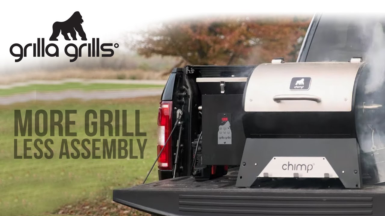 Chimp Portable Tailgater Wood Pellet Smoker Grill Unboxing & Assembly