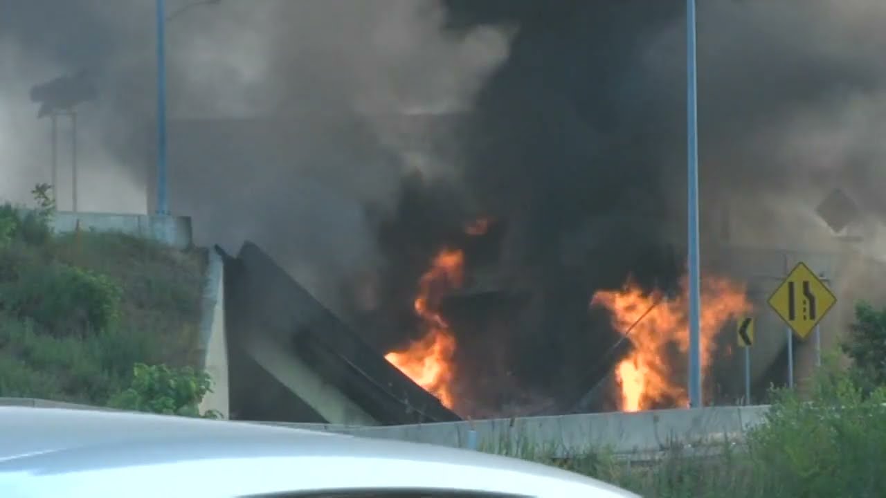 Portion of Interstate 95 collapses in Philadelphia after tanker fire ...