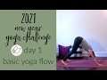 2021 New Year 30 Day Yoga Challenge | Day 1 - 10 Min Basic Yoga Flow | ChriskaYoga