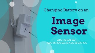 How to change batteries on an image sensor?