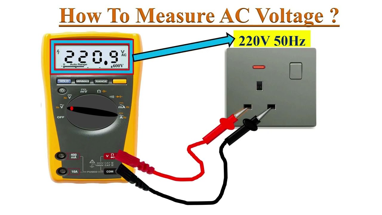 How to measure AC voltage with Multimeter ? 