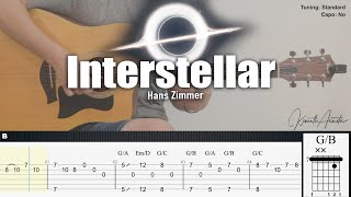 PDF Sample Interstellar - Hans Zimmer guitar tab & chords by Kenneth Acoustic.