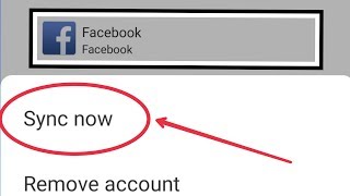 How To Sync Now Facebook Account in Android screenshot 1