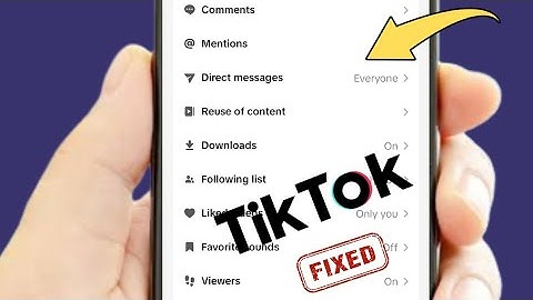 TikTok Direct Message Option Not Showing | How to Fix Direct Message on TikTok 2025