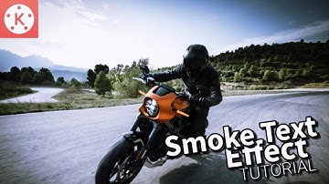 Smoke text effects in kinemaster