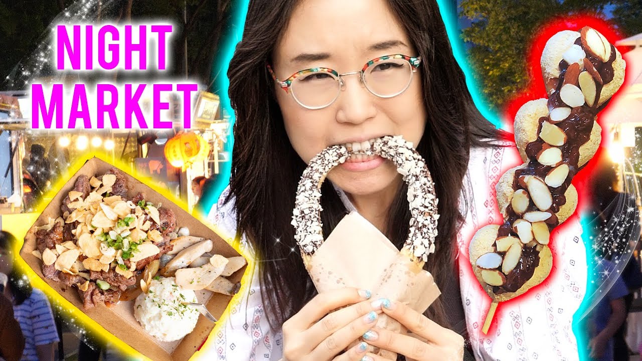 KOREAN NIGHT MARKET ft Skewered Rice Cakes YouTube