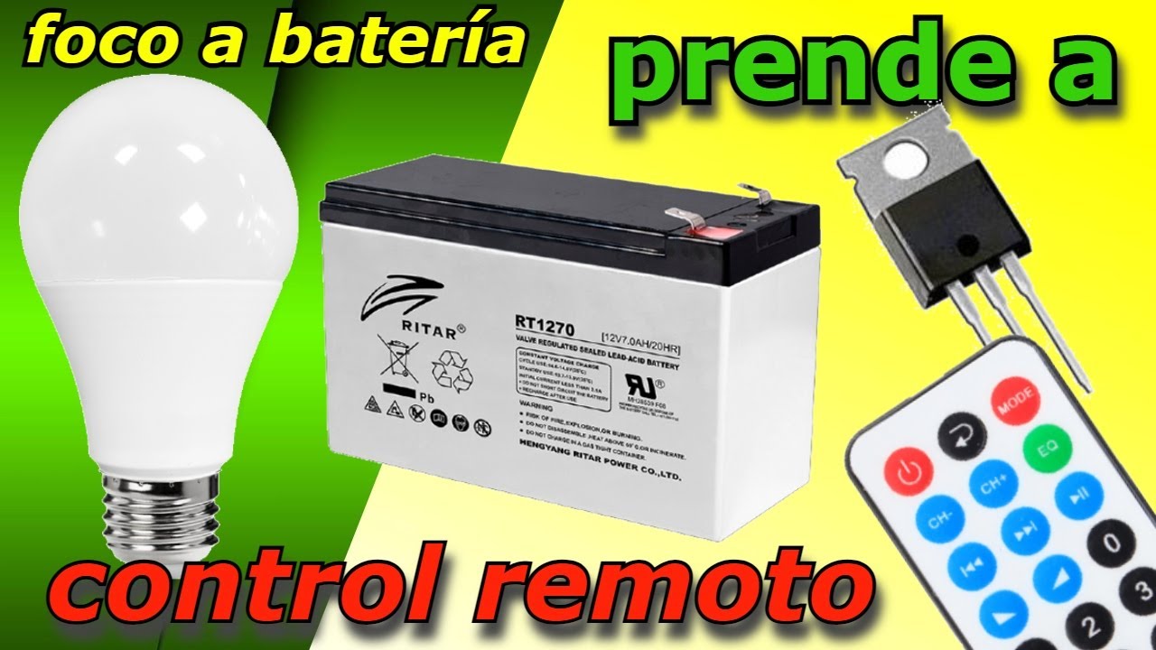 Como PRENDER Un Foco De 12V Por Control REMOTO YouTube como-prender-un-foco-de-12v-por-control-remoto-youtube