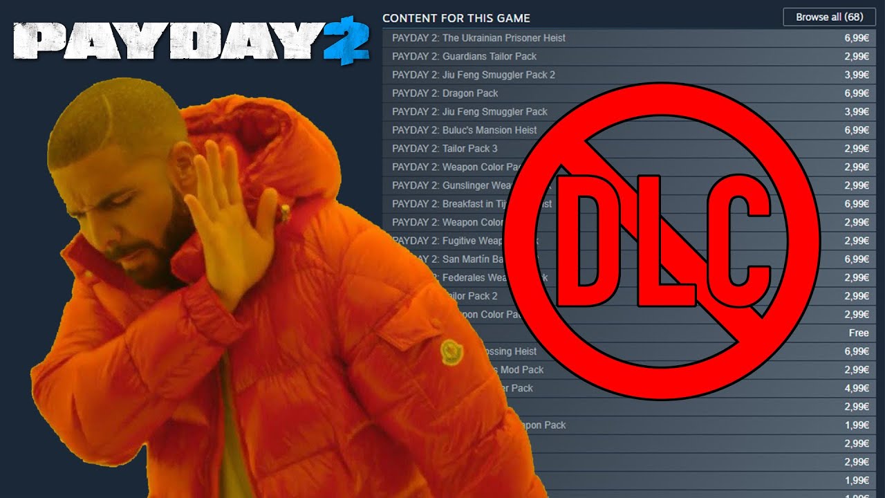 Payday 2 - None DLC One Man Army Build. Counterfeit DS/OD no down