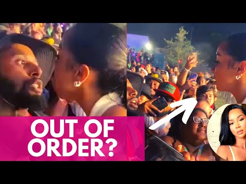 Angry Woman Threw Water at Dominican Man During Rolling Loud Festival