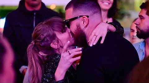 Taylor Swift & Travis Kelce Celebrate Super Bowl at Chiefs After Party in Vegas Club #TaylorSwift