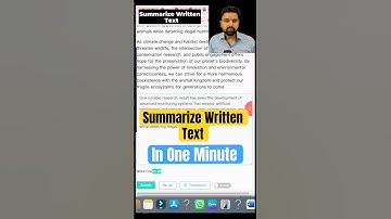 Summarize written Text PTE |