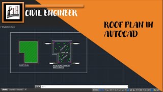 Roof plan in AutoCAD #Civilography #autocad