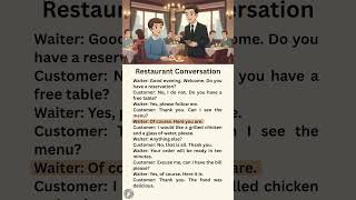 Restaurant English | Spoken English Practice #englishconversation #easyenglish