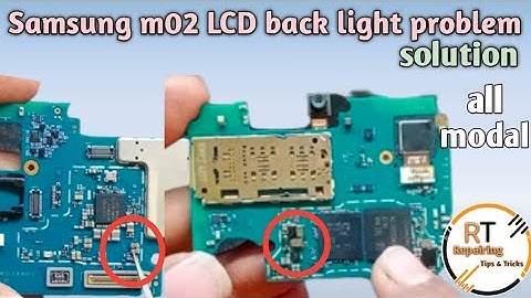Samsung m02 all mobile display light problem LCD back light problem solve