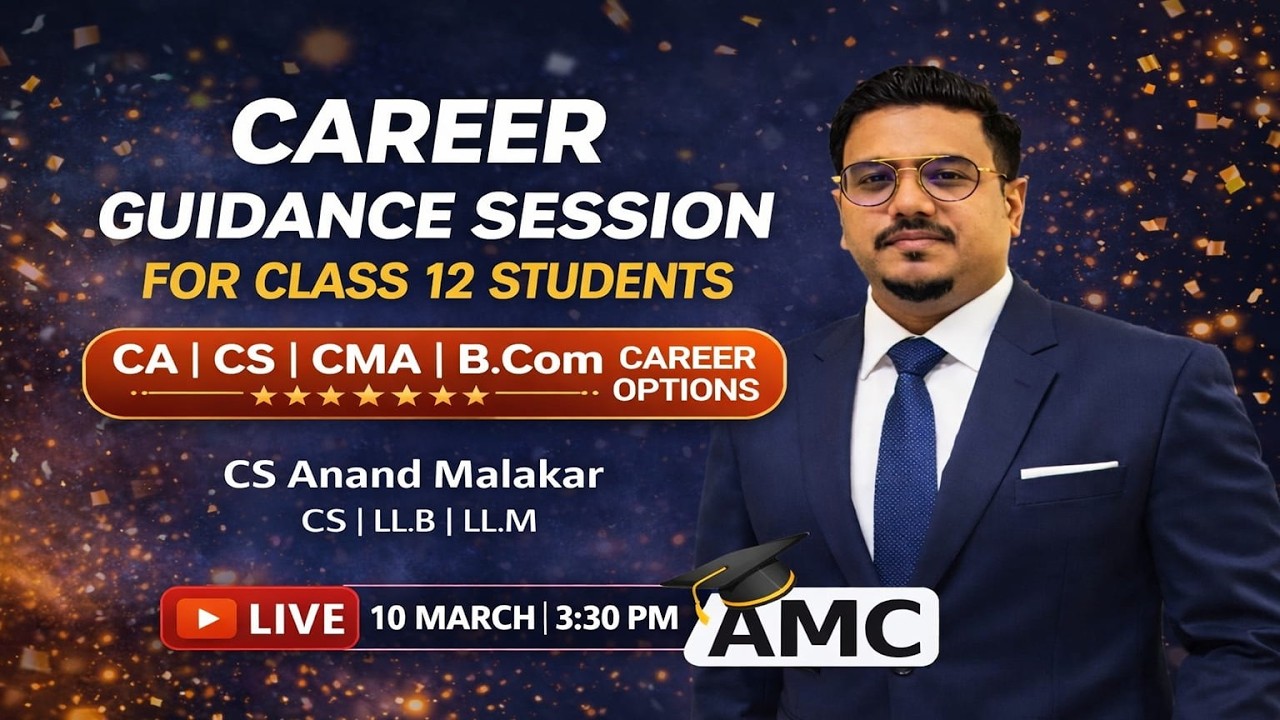 Career Guidance Session for  After Class 12 Students |  Commerce Career Options | LIVE