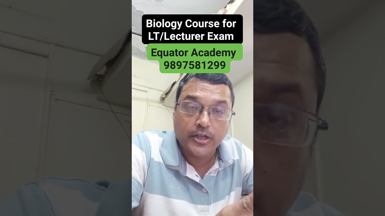 Online Biology course for Lecturer and LT Exam.