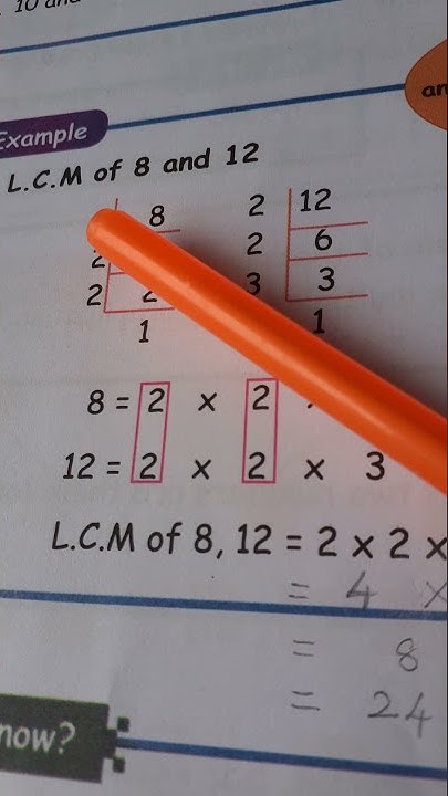 find-l-c-m-of-8-and-12-youtube