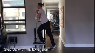 Step Up with Hip Extension
