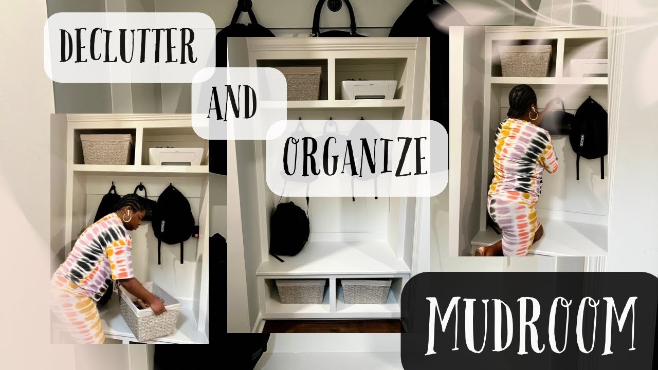 Declutter and Organize With Me || Mudroom Area || Organization Motivation