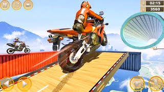 Mega Ramp Imposible Tracks Stunt Bike Games" New Motor Bike Unlocked - Android Gameplay 2017 screenshot 5