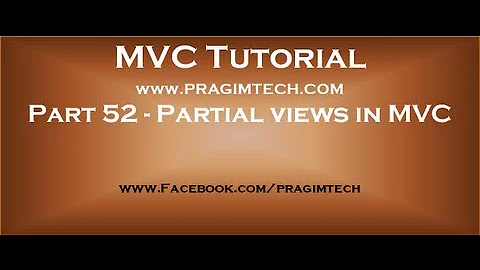 Part 52   Partial views in mvc