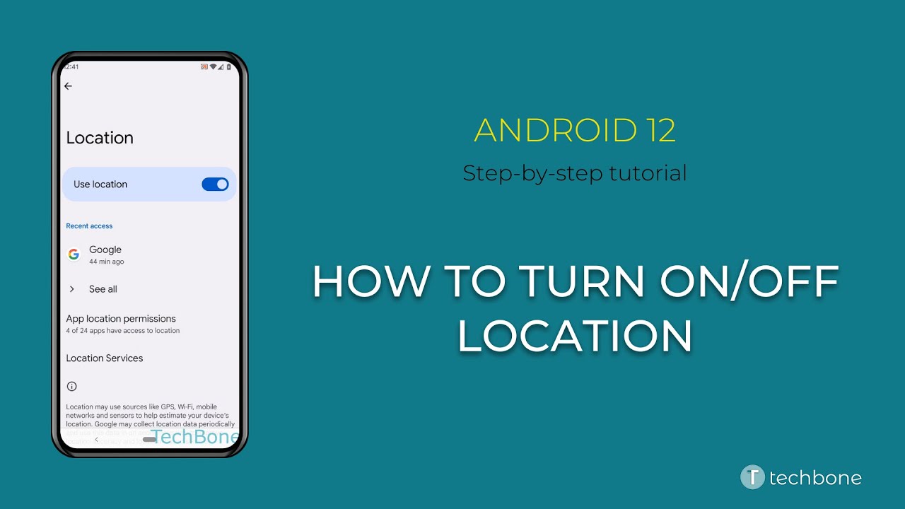 How Turn Location access (GPS) [Android 12] YouTube