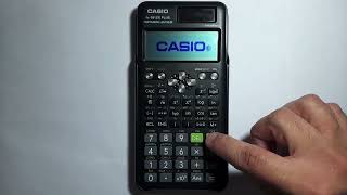 How to turn on, off and reset a Casio fx-991ES calculator