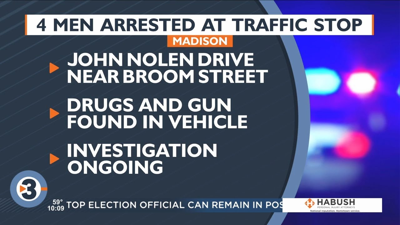 Madison police arrest four after gun, drugs found during traffic stop ...