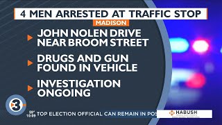 Madison police arrest four after gun, drugs found during traffic stop