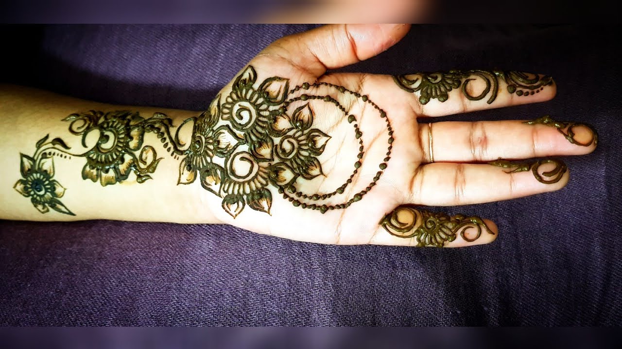 New Stylish Unique Mehandi Design||Simple Mehandi Design||Arabic ...