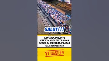 PEREKAM DIBUAT SALUT LIAT RIBUAN ORANG RELA BERDESAKAN⁉️ #beritaterkini #trending #fyp #shortsvideo