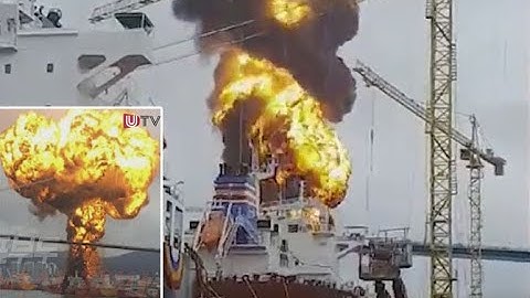 STOLT GROENLAND and BOW DALIAN tanker explosion, Ulsan port to ODJFELL