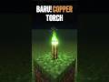 Minecraft Copper Torch Update yay #shorts