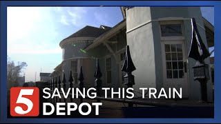 This woman wants to save a train depot. It was built in the 1890s.